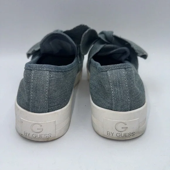 G By Guess Shoes Womens Sz 8M Blue‎ White Slip Ons - Picture 2 of 7